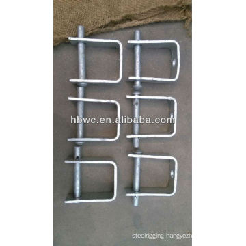 D iron bracket overhead line fitting